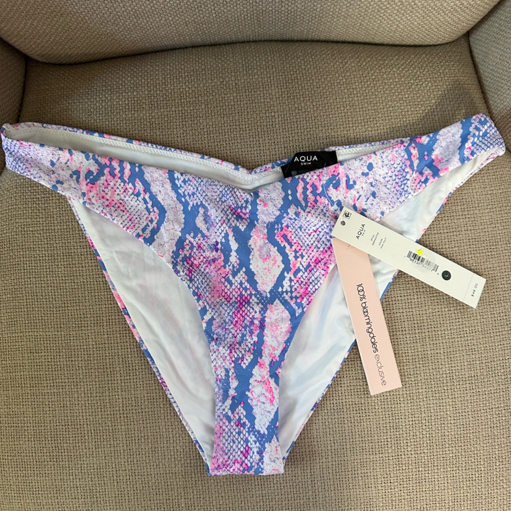 Aqua Swim Women's Colorful Snake Print Bikini Bottom